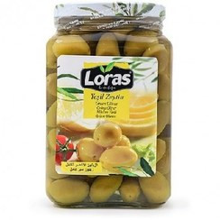 زیتون سبز لوراس شیشه